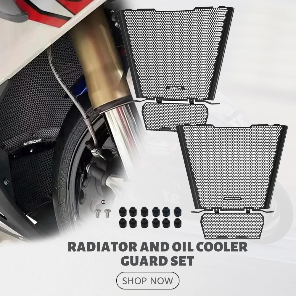 

2024 2025 New Motorcycle Accessories Radiator Grille Cover Guard Protection Protector Oil Cooler Guard For BMW S1000XR S1000 XR