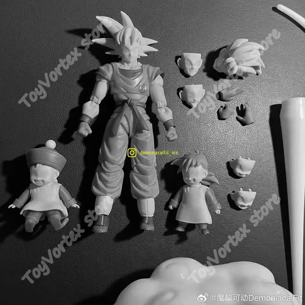 Demoniacal Fit Dragon Ball SHF Z Father and Son Unbreakable Bond Son Goku Gohan Super Saiyan Action Figure PVC Model Toys Gifts
