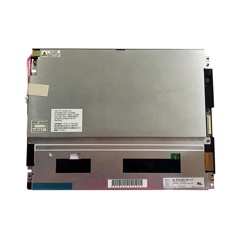 Tela LCD com resolução 800x600, 10,4 polegadas, NL8060BC26-17, Equipamento Industrial