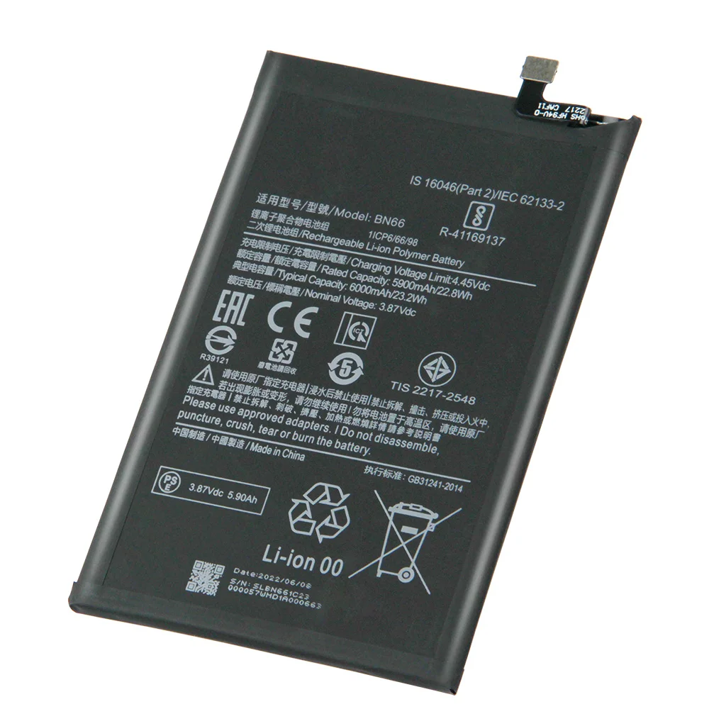 BN66 استبدال بطارية الهاتف لبطاريات الهاتف شاومي بوكو C40 6000mAh مع أدوات