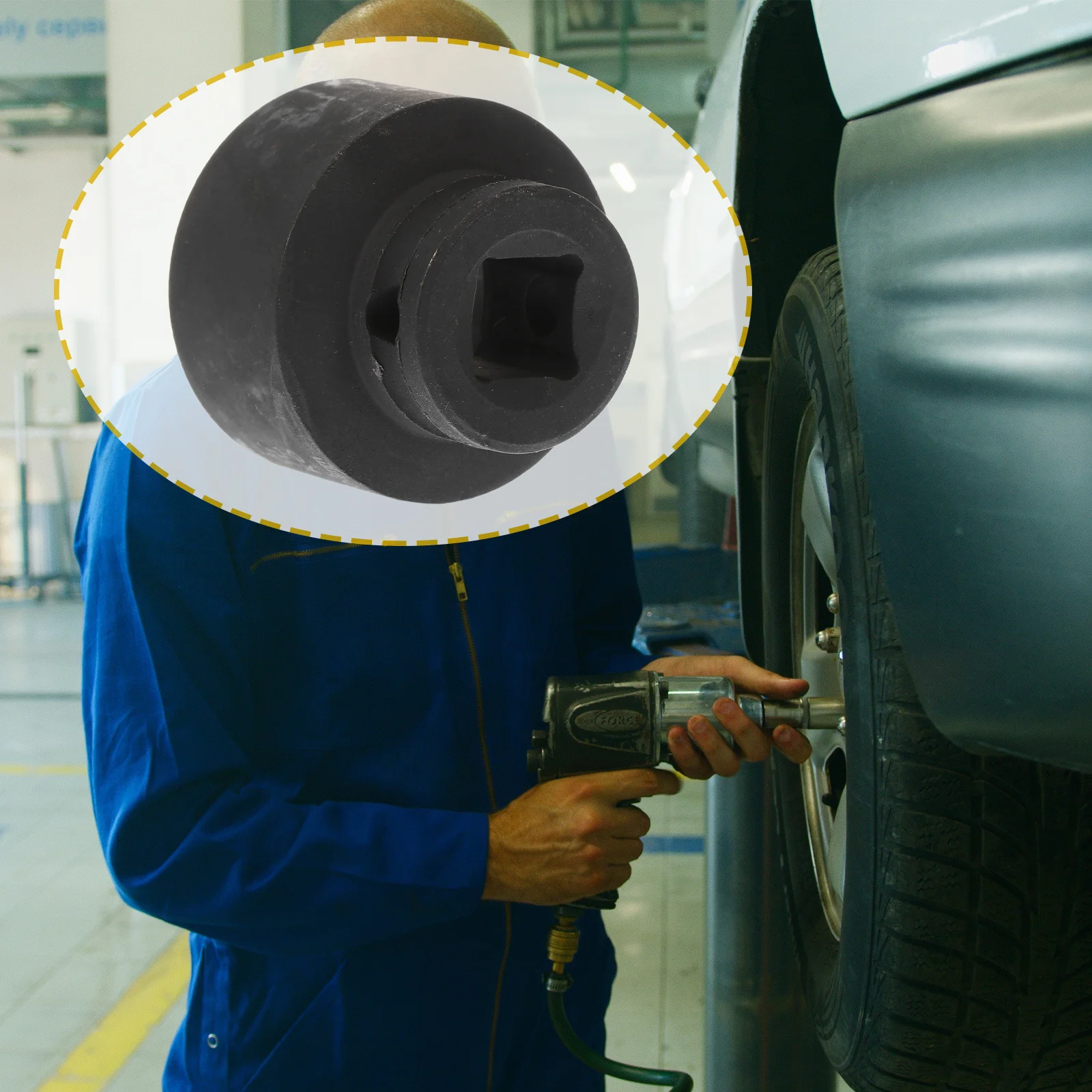 

1Pcs Hexagonal Socket Sleeve High Strength Electric Impact Socket Durable Car Repair Vehicle Parts Sleeve Vehicle Repair Parts