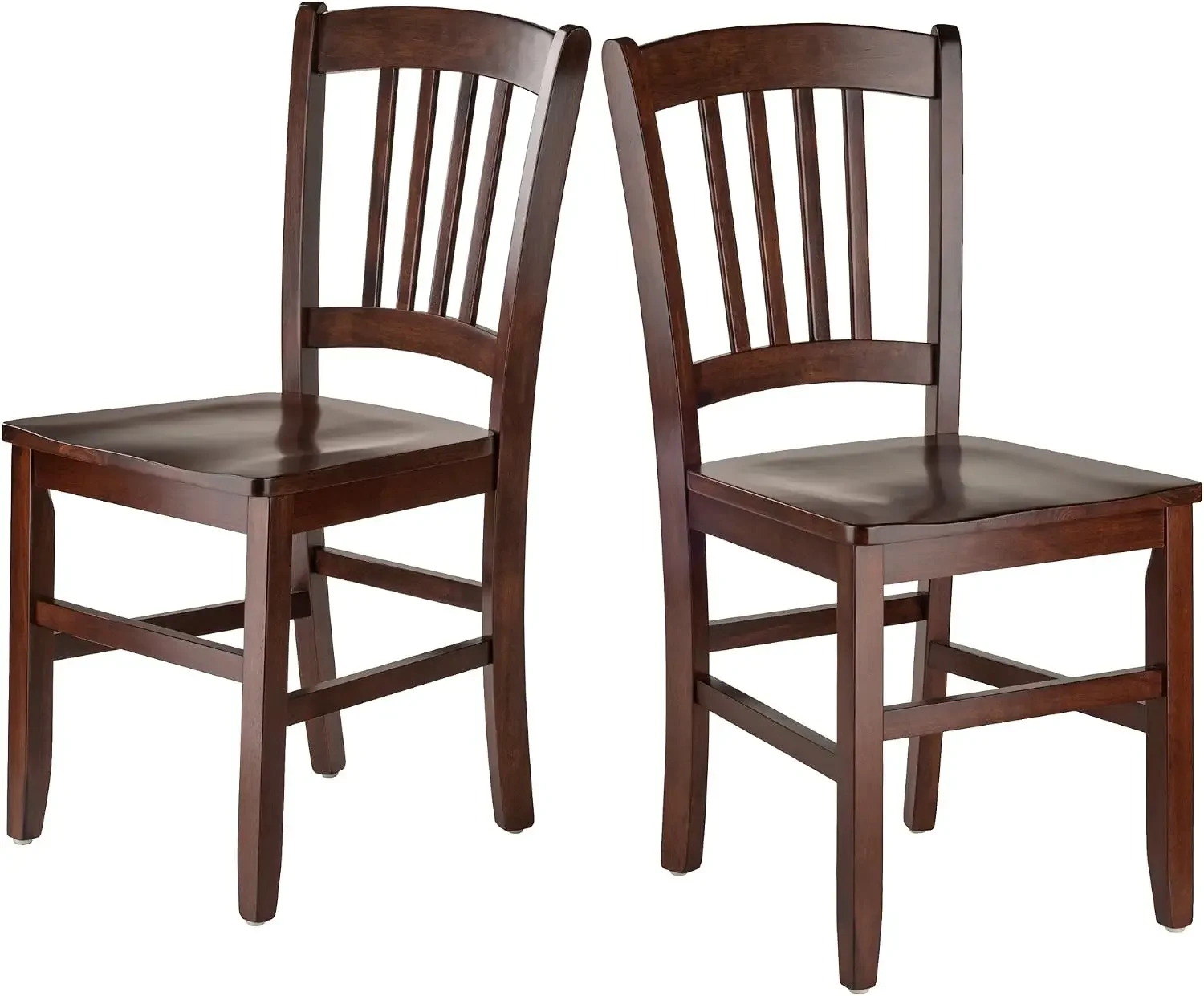 Madison Seating, Walnut Medium | Classic Backed Kitchen & Dining Room Chairs, Simple & Elegant Home Seating Solution, Great