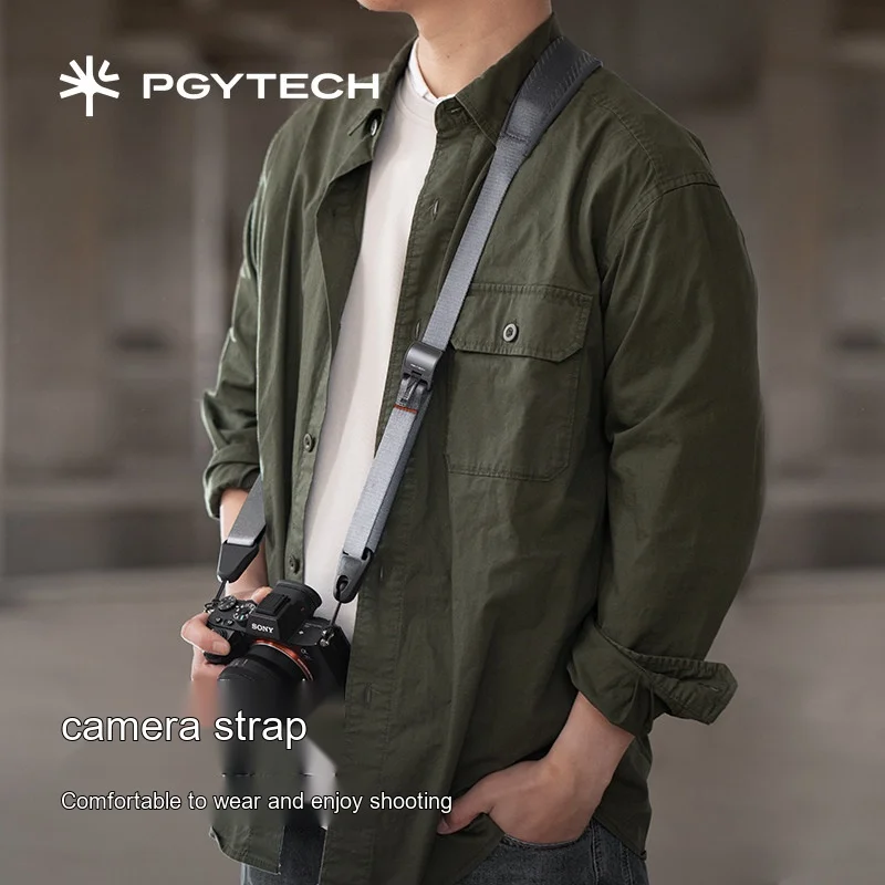 PGYTECH Camera Shoulder Strap Night Black P-CB-119 Quick Release Adjustable Neck Sling for DSLR Mirrorless Camera Photography