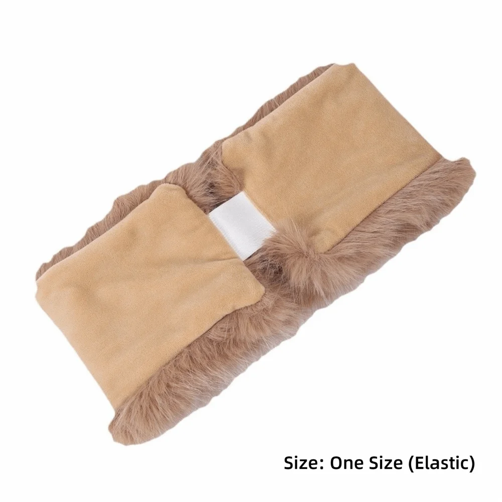 Fashion Faux Fur Empty Hat Thicken Winter Warm Travel Brimless Hat Soft Ear Protection Headband Cover