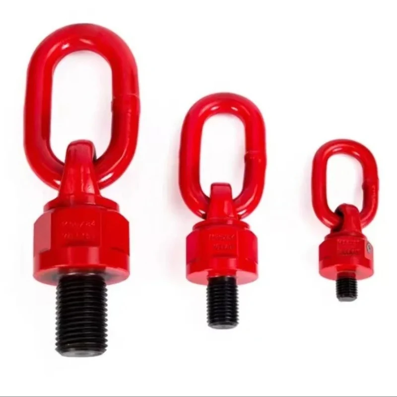 

Rotate the eye bolt 360 degrees to rotate the ring red support