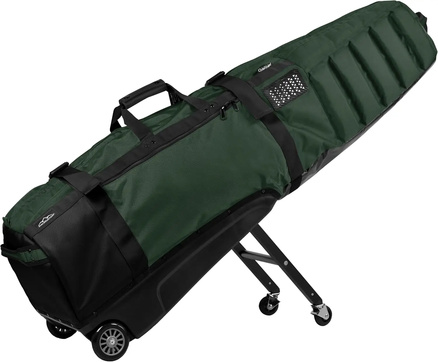 Rolling Golf Travel Bag with 4-Wheel Design and Retractable Leg System
