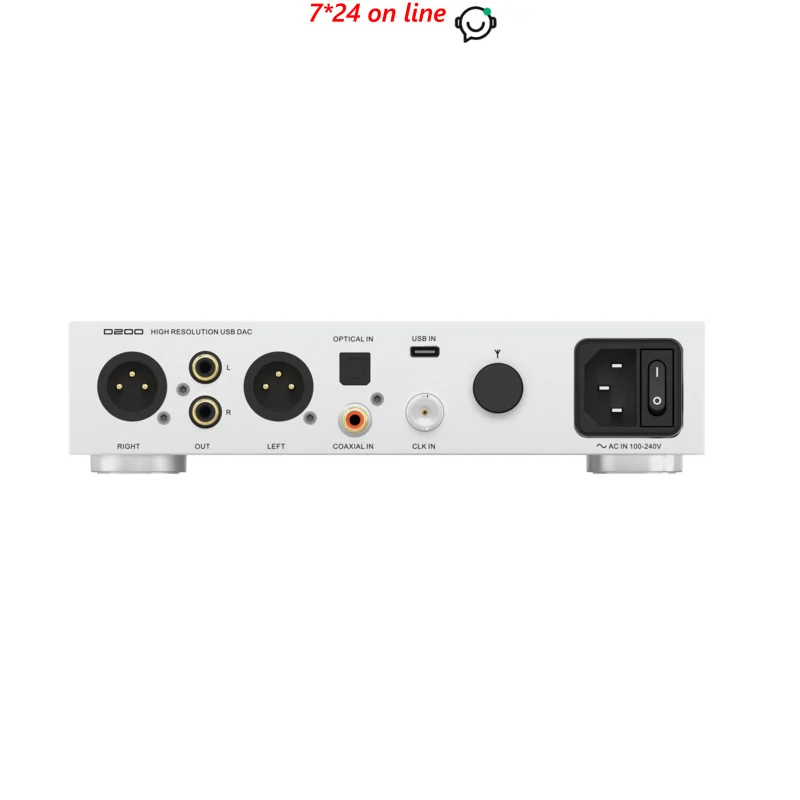 

SMSL D200 Decoder ROHM BD34352EKV DAC Chip CK-03 Clock MQA Bluetooth 5.1 LDAC PCM768 DSD512 DOP64