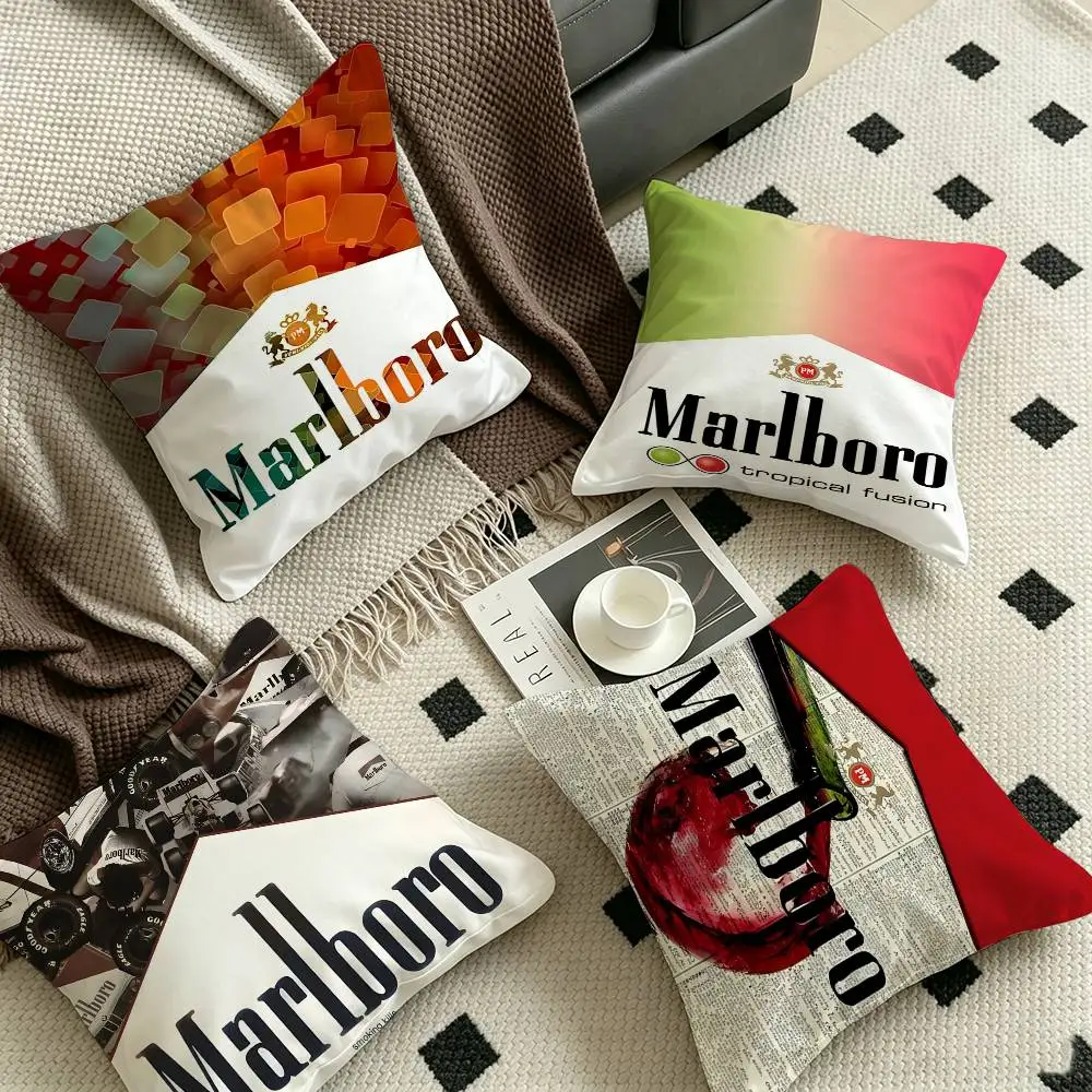 Retro M-MarlboroS-S Pillow Cover for Bedroom Room and Living Room Sofa Decorative Cushion Cover