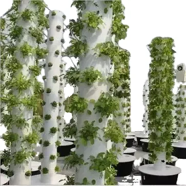 

Large Hydroponics Garden Vegetable & Pineapple Planting Vertical Farm Aeroponic Growing Towers PVC Vertical Systems