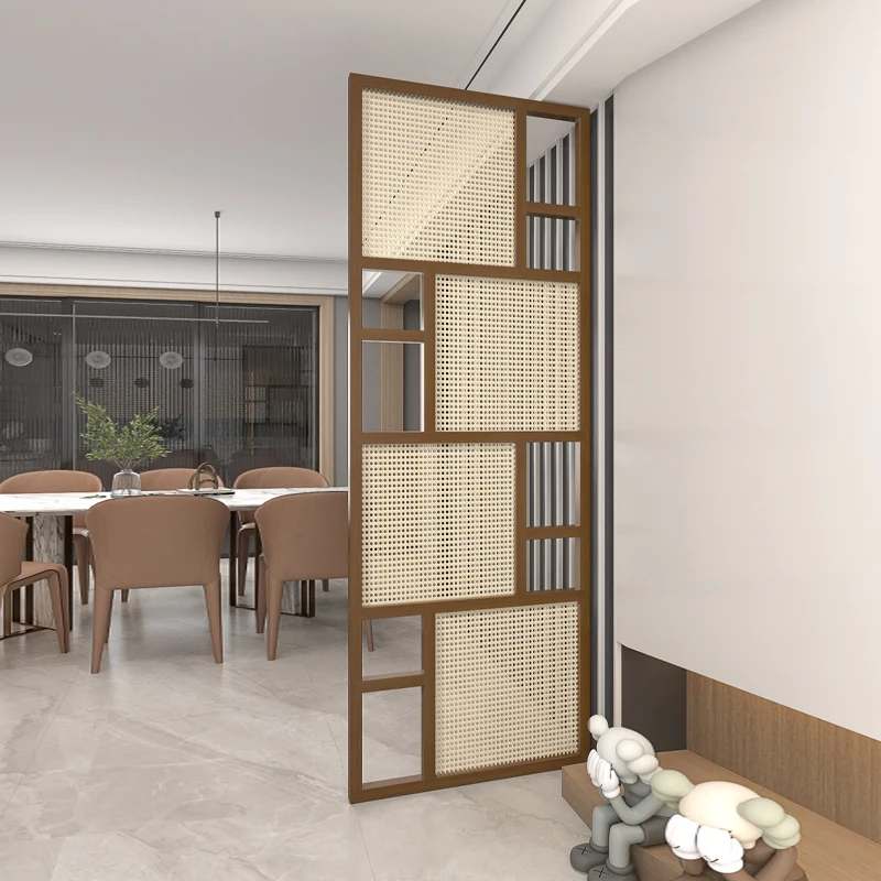 Through the hall, partition living room enter door block new Chinese-style solid wood master bedroom