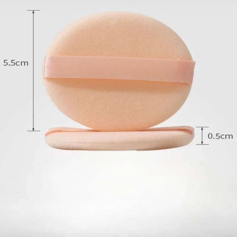 2개입 원형 얼굴 파우더 파운데이션 퍼프 휴대용 부드러운 화장품 퍼프 메이크업 파운데이션 스펀지 전문가용