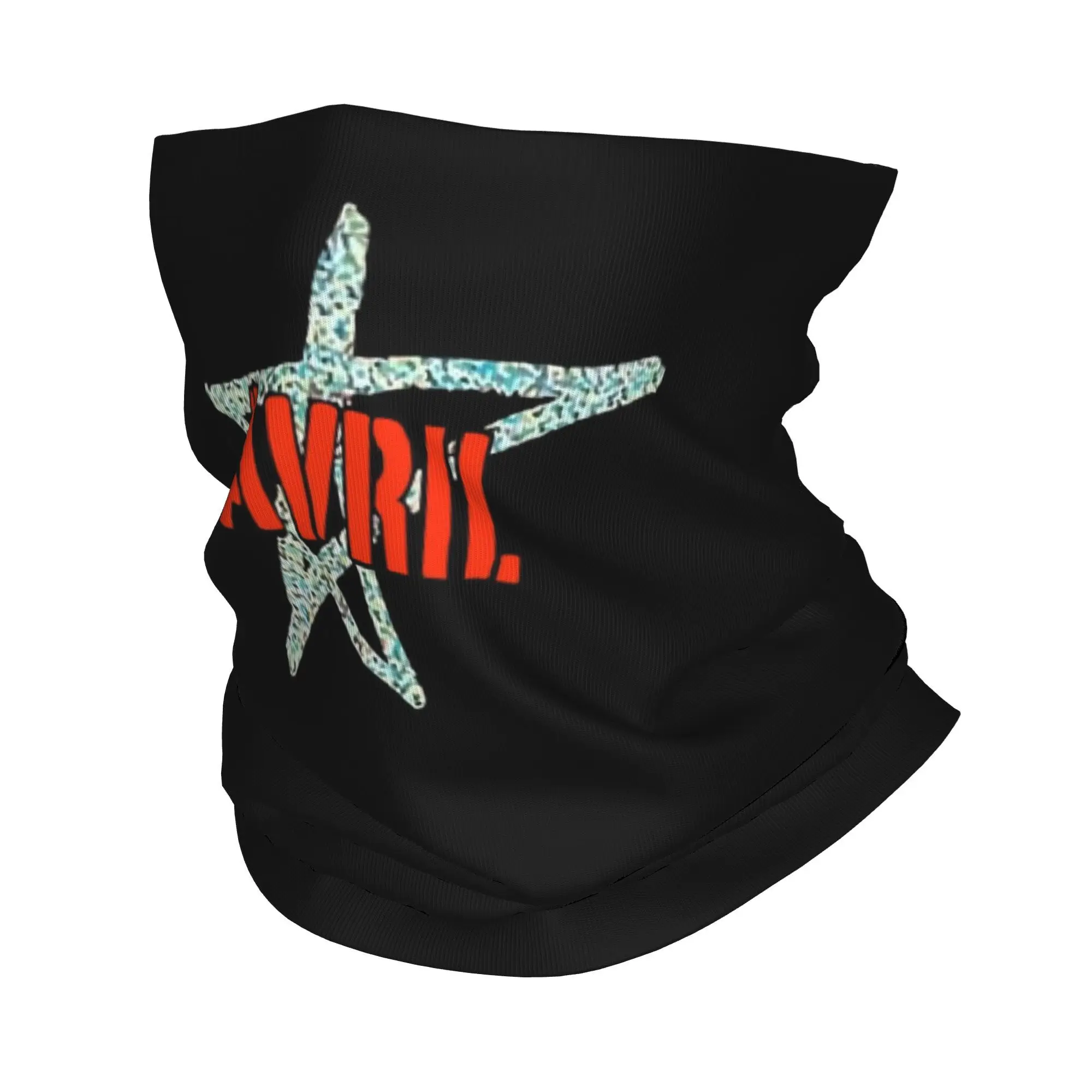 Avril Lavigne Star Bandana Neck Gaiter Printed Wrap Scarf Multi-use Face Mask Hiking Fishing Unisex Adult Breathable