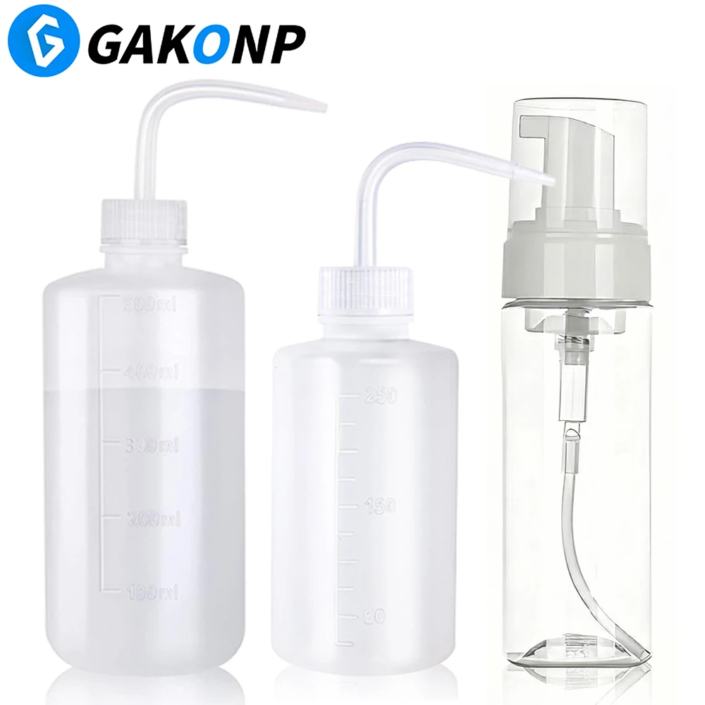 Tattoo Wash Bottle Lab Squeeze Bottles - Foam Pump Bottles Foaming Bottle Dispenser Container for Cleaning Tattoo Accessories