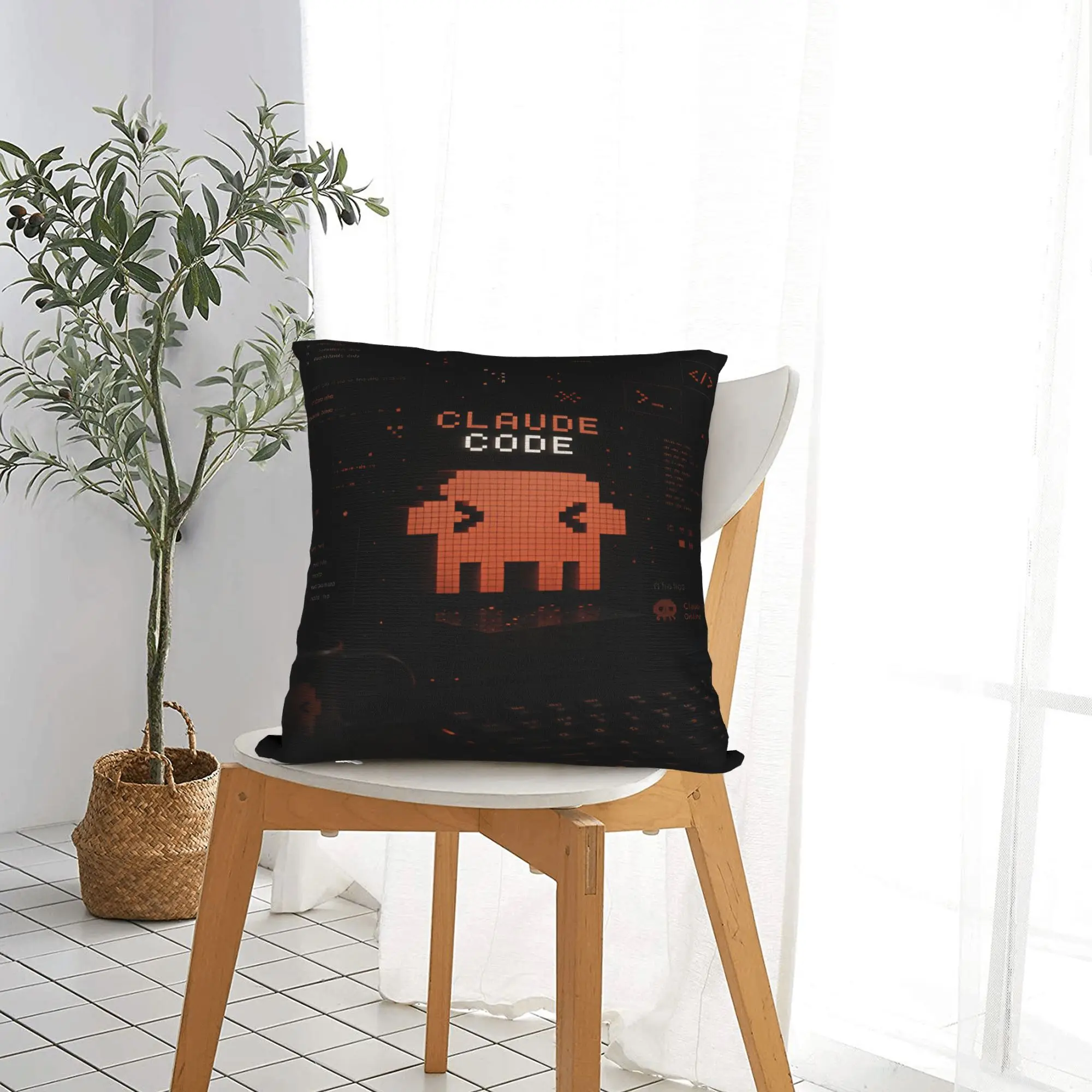 Code This Claude Pillow Case  Print Pillow Cover For Sofa Home Decor Novelty Pillowcases