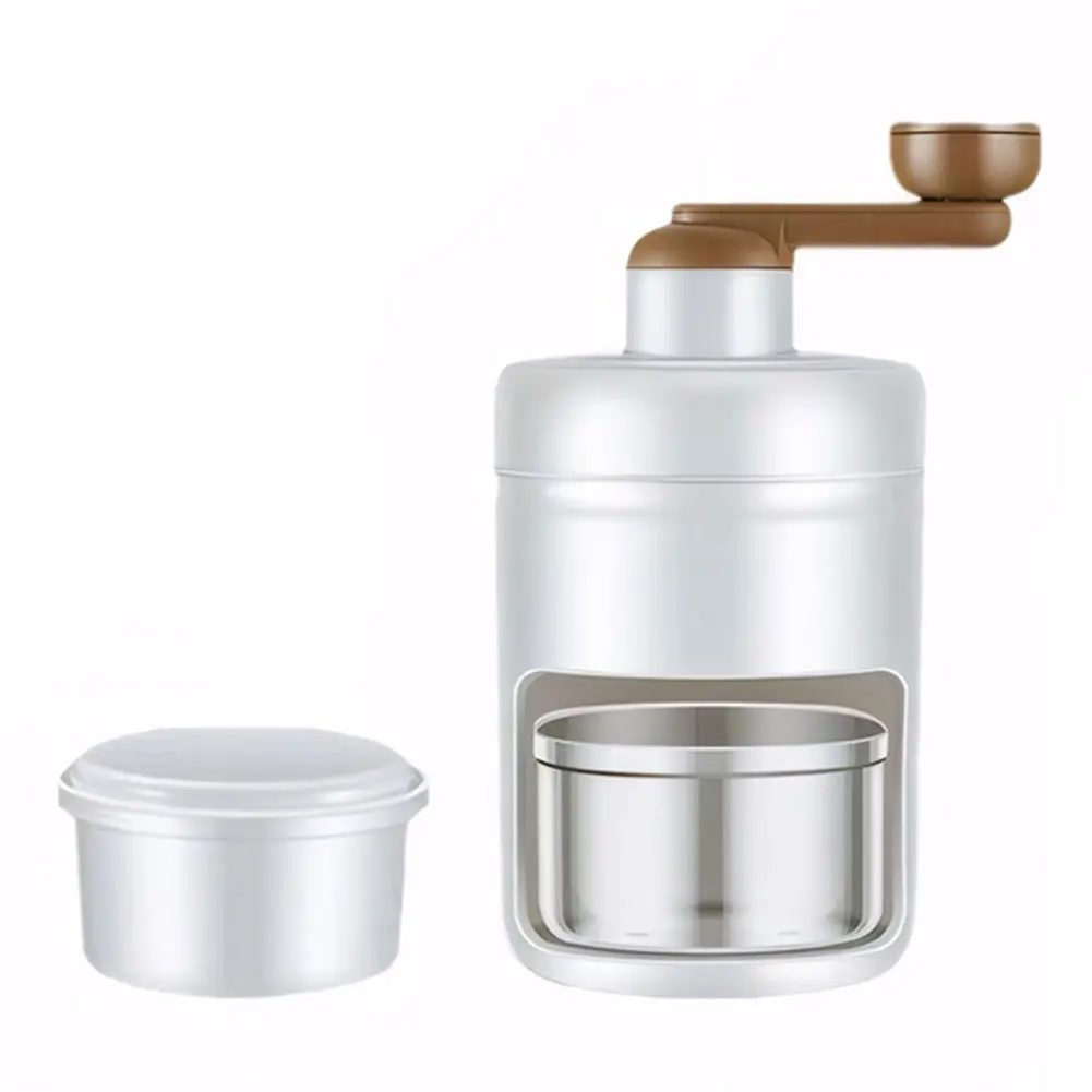 ماكينة حلاقة الثلج التي تعمل يدويًا 500 مللي متعددة الوظائف ماكينة صنع الثلج المحمولة ماكينة كسارة الثلج للنزهات الخارجية