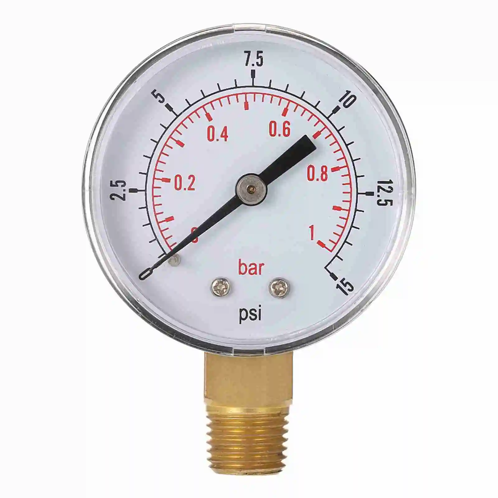 50mm Zwembad Filter Waterdruk Hydraulische Manometer Meter Manometer 1/4 "NPT Draad Glycerine Gevulde Dubbele Schaal meter