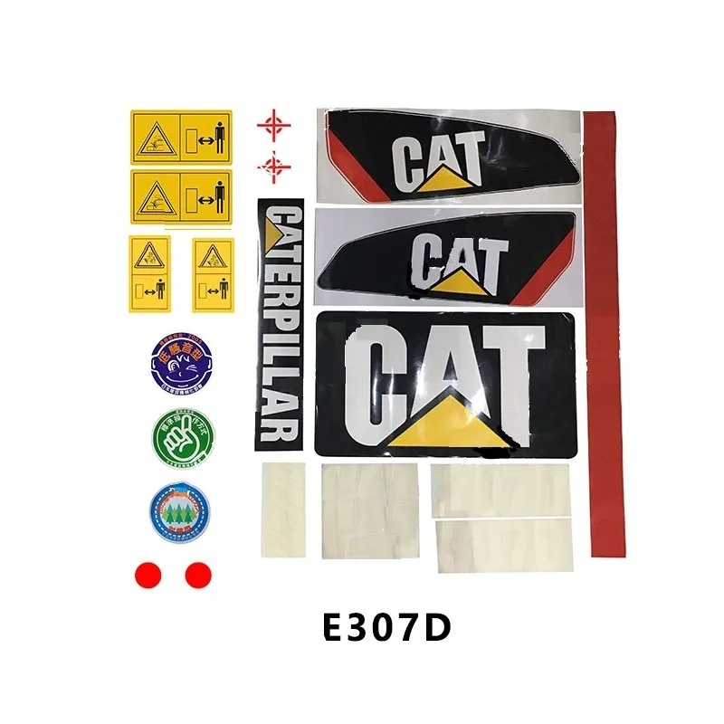 For Caterpillar Sticker Cat Stickers E305.5e2 E306e2 E307d E312d E313dl A Complete Set Of Stickers Custom Stickers