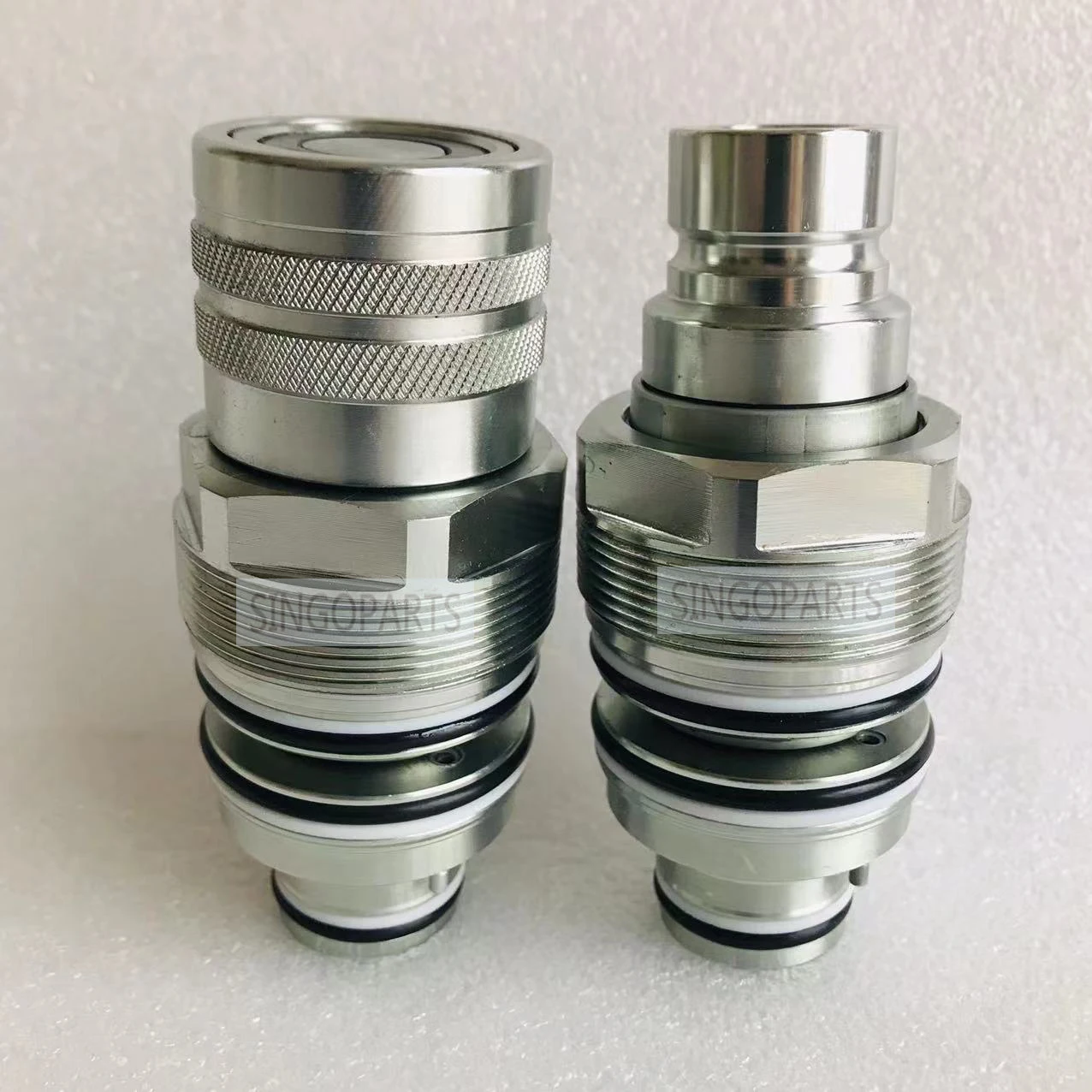 SINGOPARTS High Steel 6680018 6679837 Female/Male Flat Hydraulic Coupling For Old Version Thread Outer Diameter 46mm