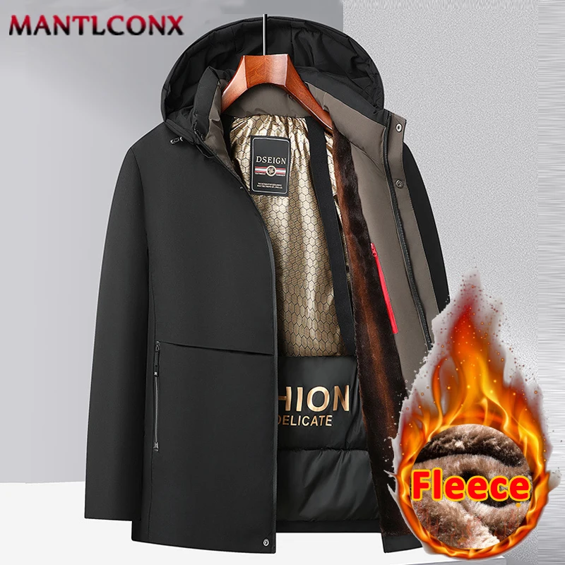 

Thick Hooded Men's Winter Jacket Windbreak Camping Hiking Ski Snow Jacket Men Outdoor Hooded Parka Winter Jacket for Men Outwear