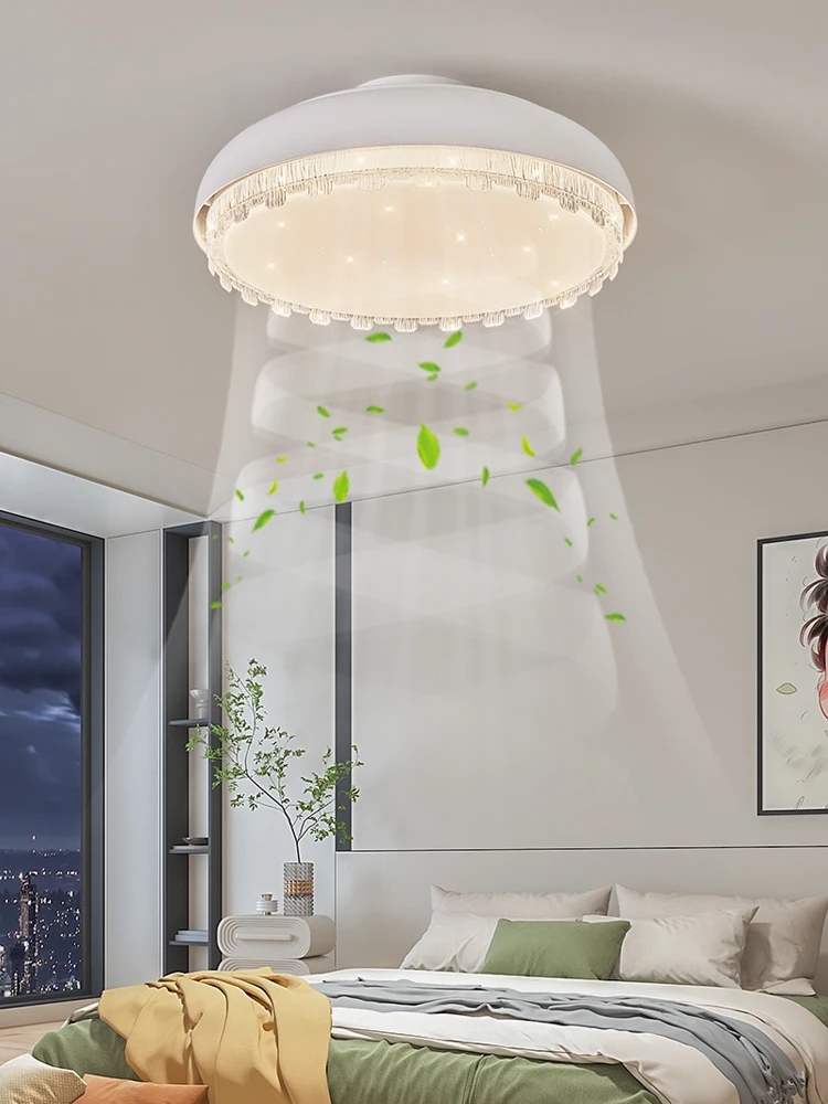 Bedroom Master Light 2026 New Italian Minimalist Light Luxury High-end Feeling Restaurant Master Light Fan Ceiling Light