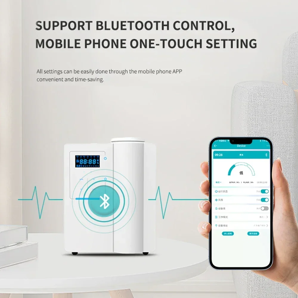 NAMSTE 500m3 العطر الناشر الذكية توقيت رائحة آلة الهواء للمنزل فندق سبا 200 مللي ناشر رائحة الكهربائية العطرية واحة