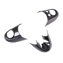 Car Steering Wheel Cover Carbon Fiber ABS Sticker Cover Trim For-BMW MINI Cooper F54 F55 F56 F57 F60