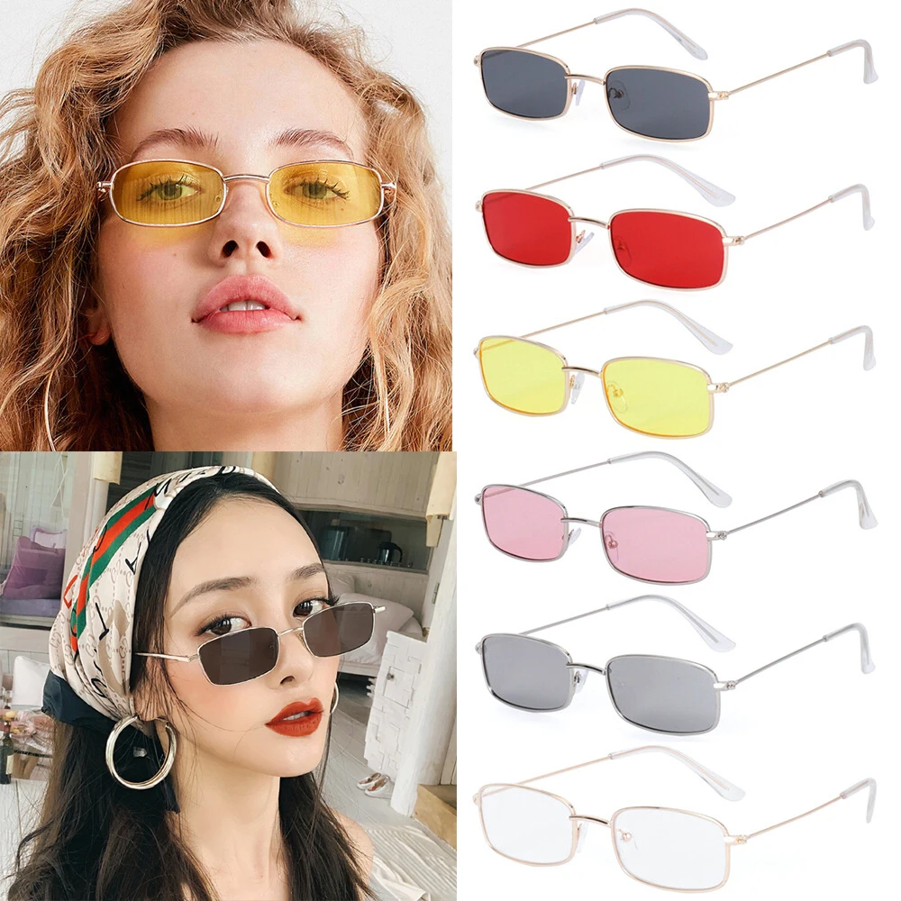 Retro Quadrat Sonnenbrille Candy Farbe Vintege Metall Katze UV400 Weibliche Sommer Straße Brillen für Frauen Korea Stil Gafas De Sol – Detail 15