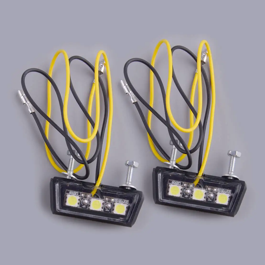 

2 шт. синий 3LED фонарь номерного знака мотоцикла мини задний номерной знак лампа 12 В 1 Вт