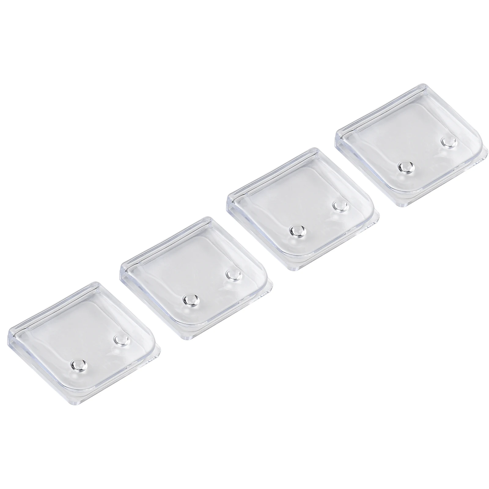 Clips de rideau de douche auto-adhésifs coupe-vent, anneaux de support, porte de toilette, 1/4 pièces