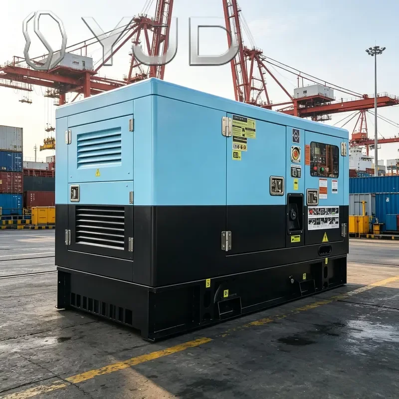 Super Silent Water Cooled Diesel Generator 12KVA-1000KVA 3Phase 50Hz 400V All Copper Remote Control South France