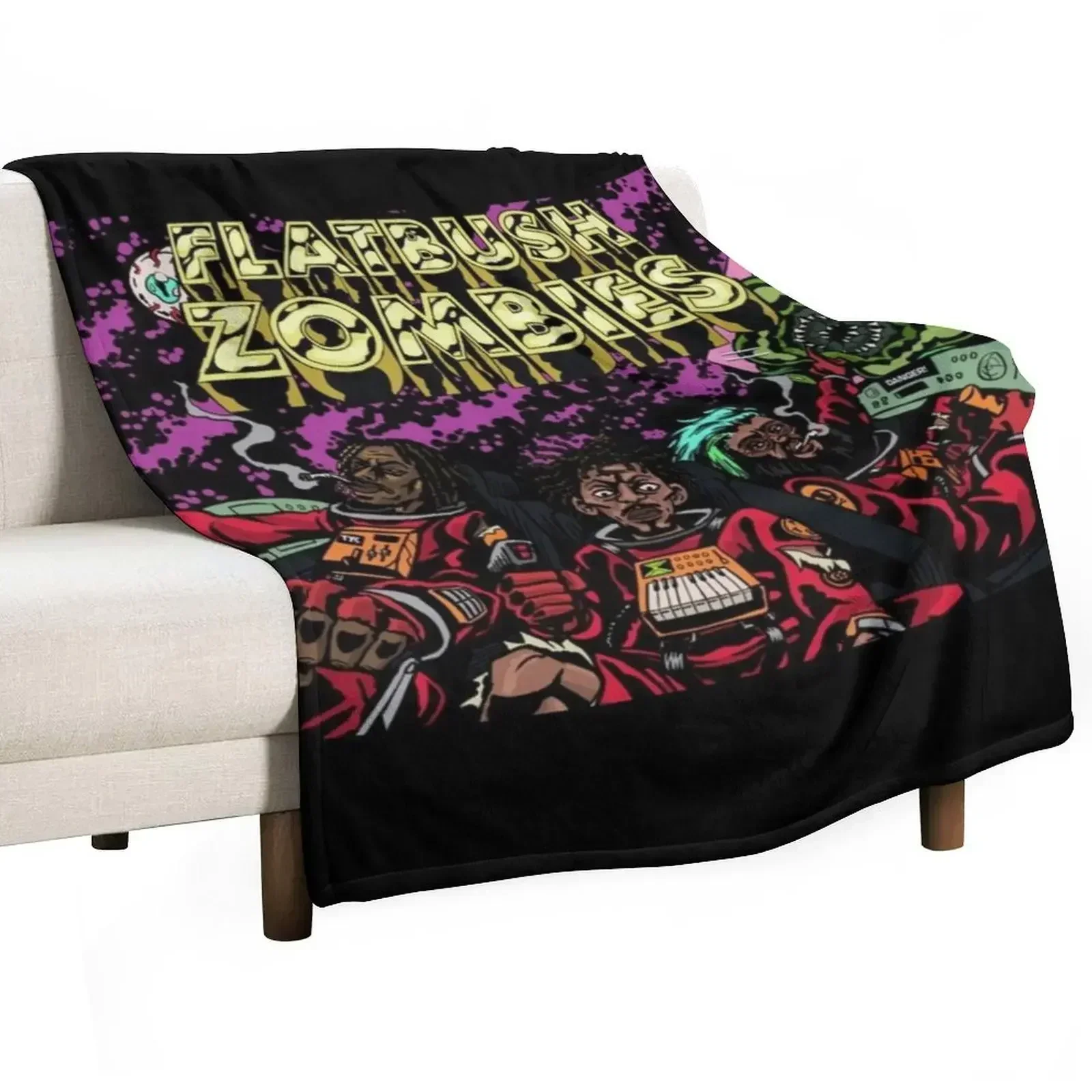 New-Flatbush Throw Blanket Plush Decorative Beds Blankets