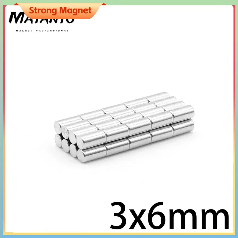 

20/50/100/500/1000PCS 3x6 Small Search Minor Magnet 3mm x 6mm Bulk Round Neodymium Magnets 3x6mm Disc Magnets strong 3*6 mm