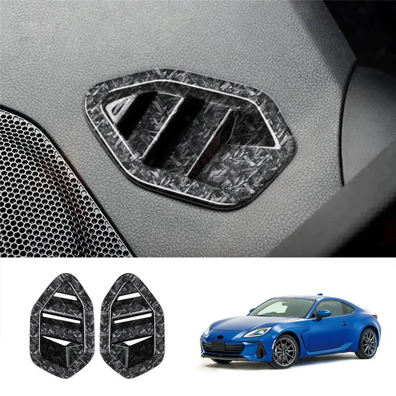 For Subaru Brz/Zd8 Toyota Gr86/Zn8 2021-2023 Dashboard Air Outlet Vent Trim Cover Sticker Decoration Frame Forging Grain