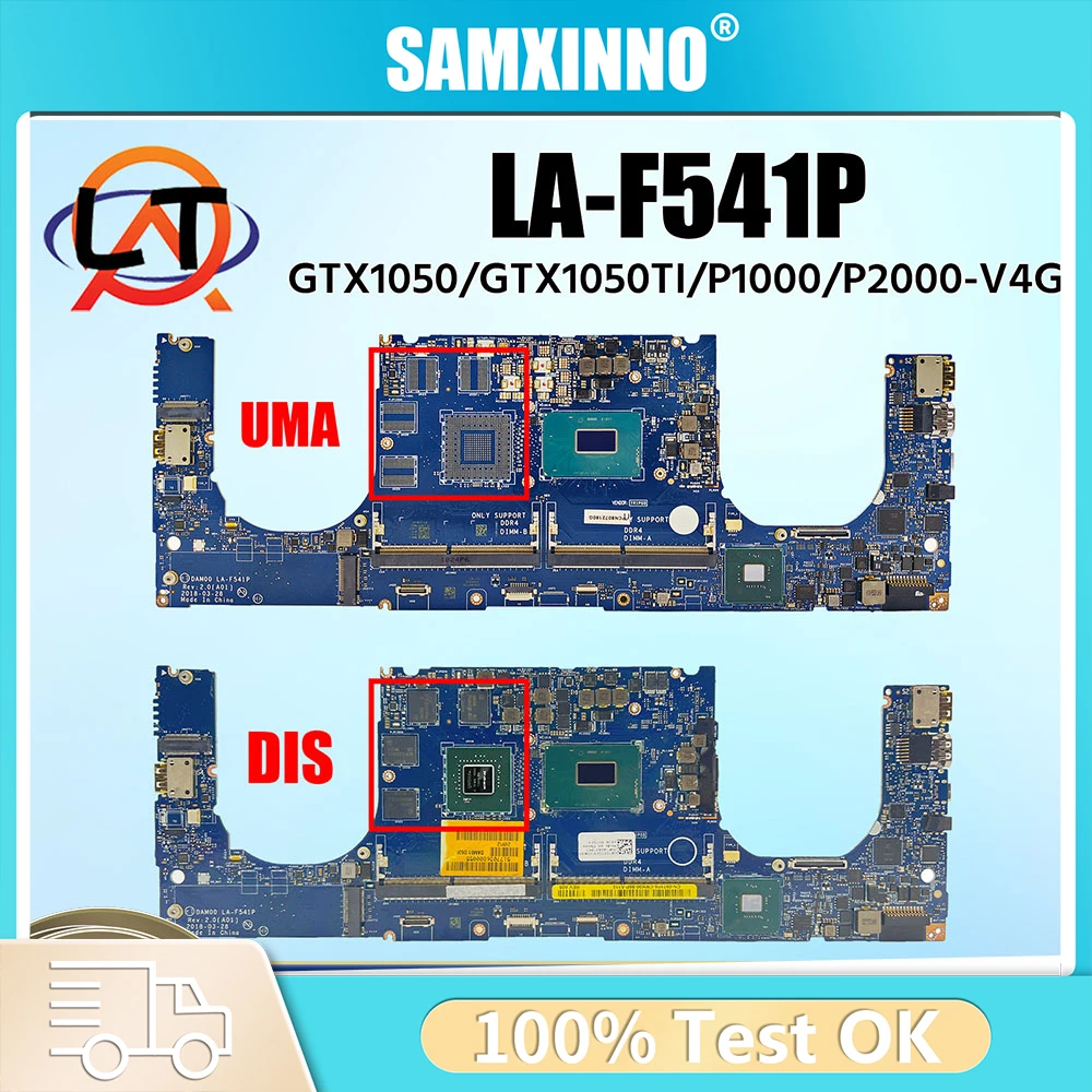 

For DELL Replace LA-F541P Mainboard 0YWFR1 XPS 15 9570 Laptop Motherboard Precision 5530 i3 i5 i7 100% Tested