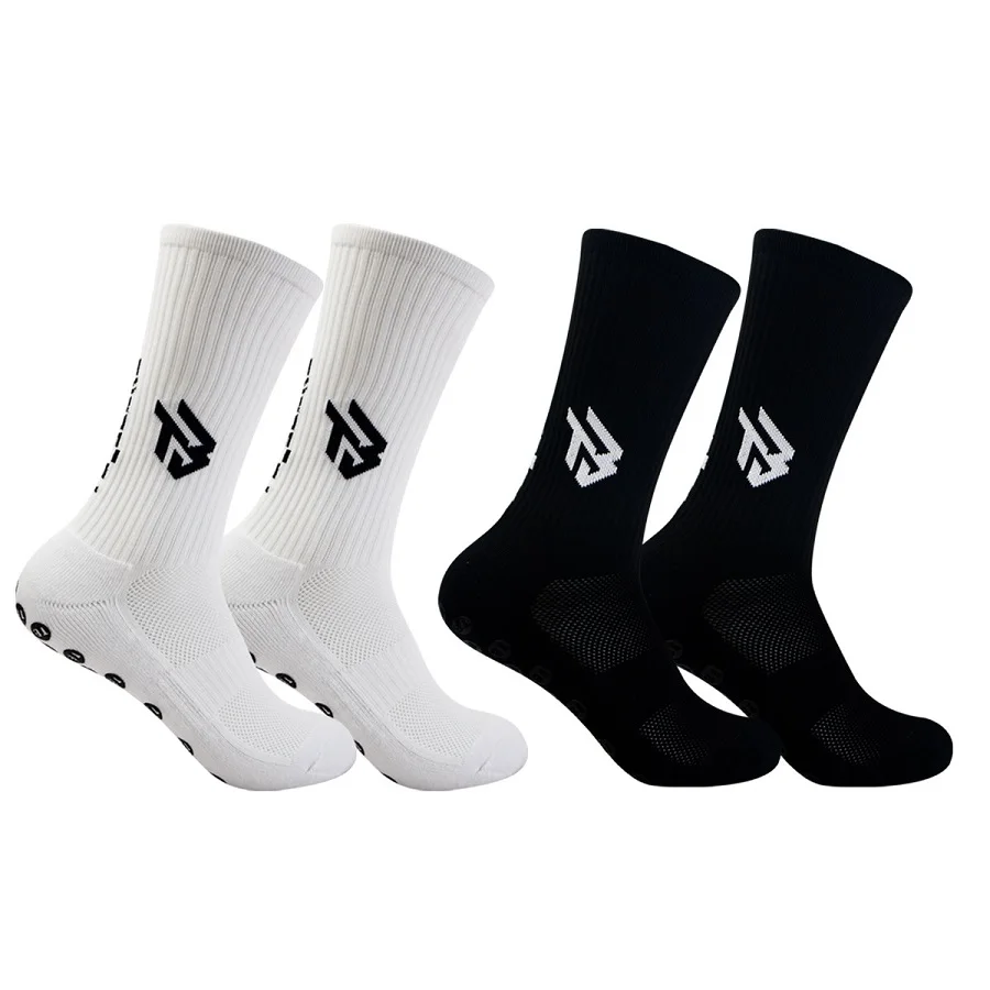 

5 Pairs of Anti Slip Socks for Football Matches, High Elasticity Ankle Protection, Sweat Absorption, Quick Drying