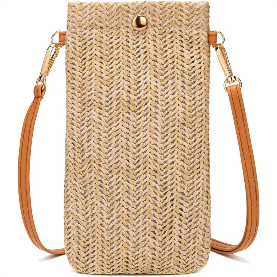 

Small Crossbody Straw purse Lightweight Summer Beach Phone Bag for Women