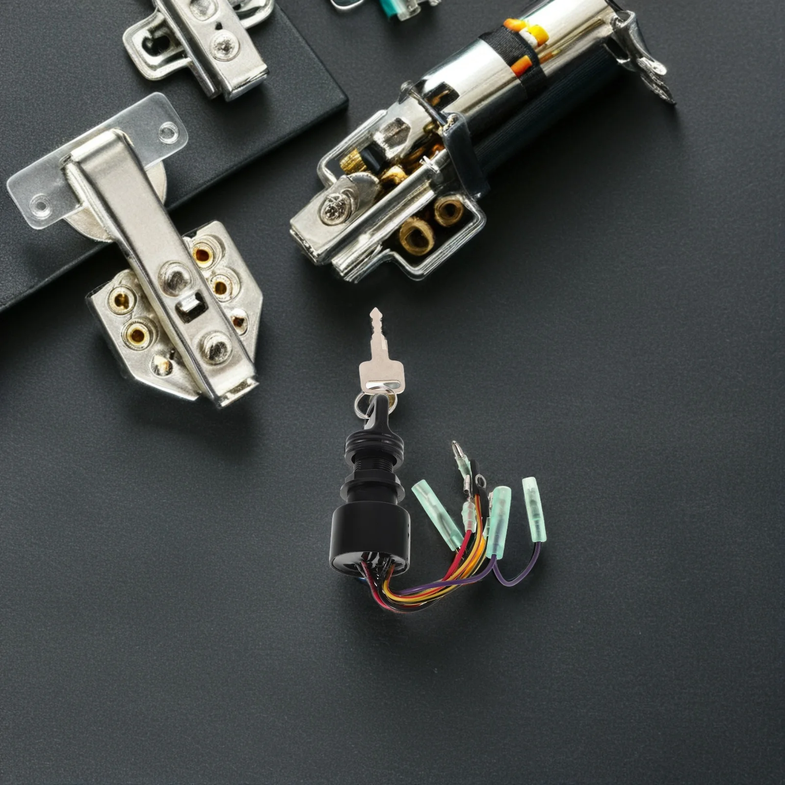 

Ship Ignition Switch 6 Wire Outboard Durable Polyester Brass Easy Install Function Safety Boat Engine Relay Starter Key
