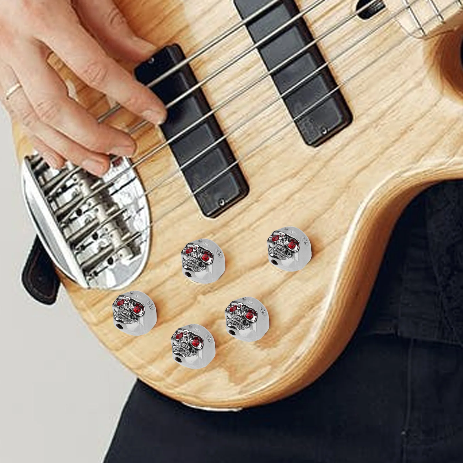 

Skull Design Metal Guitar Volume Knob High Class Materials for Electric Guitars and Bass Amplifiers Guitar Knobs