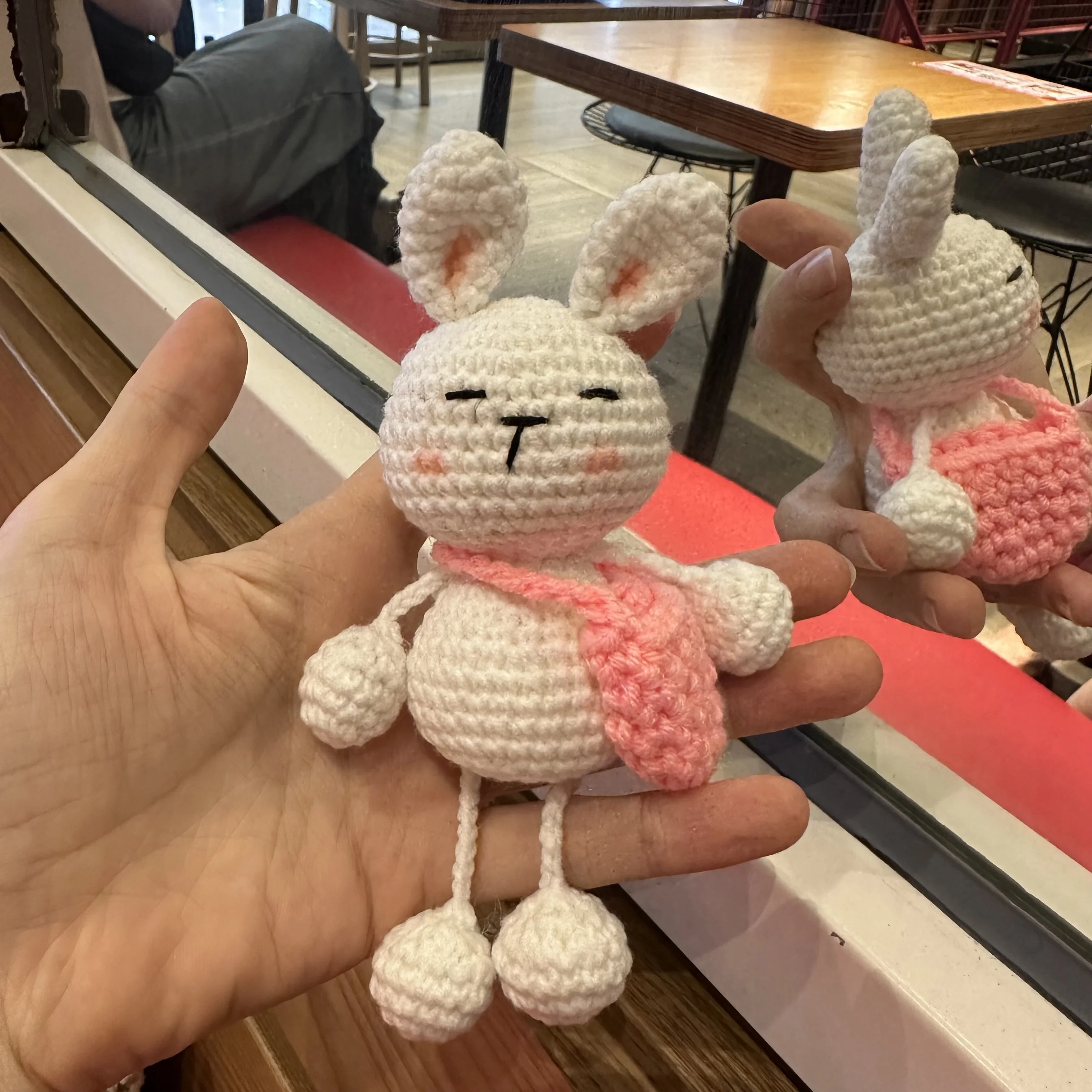 Generisch Animaux au crochet positifs, fruits positifs au crochet, oignon, lapin, myrtille, décoration au crochet, petite décoration au crochet, poupée d'encouragement amusante et mignonne, jouet au