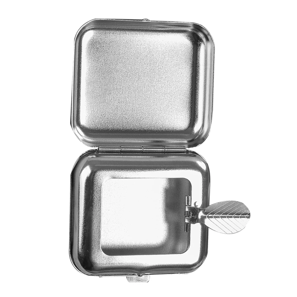 

Portable Ashtray Mini Metal Cigarette Ashtray for Smokers Lid Car Travel Outdoor Material Prevents Ash Scattering Odor