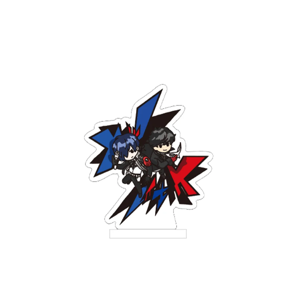 Persona Makoto Yuki Ren Amamiya 10cm Acrylic Stand Keychain Chibi Q Version Duo Character Tabletop Ornament Desk Decor Figure