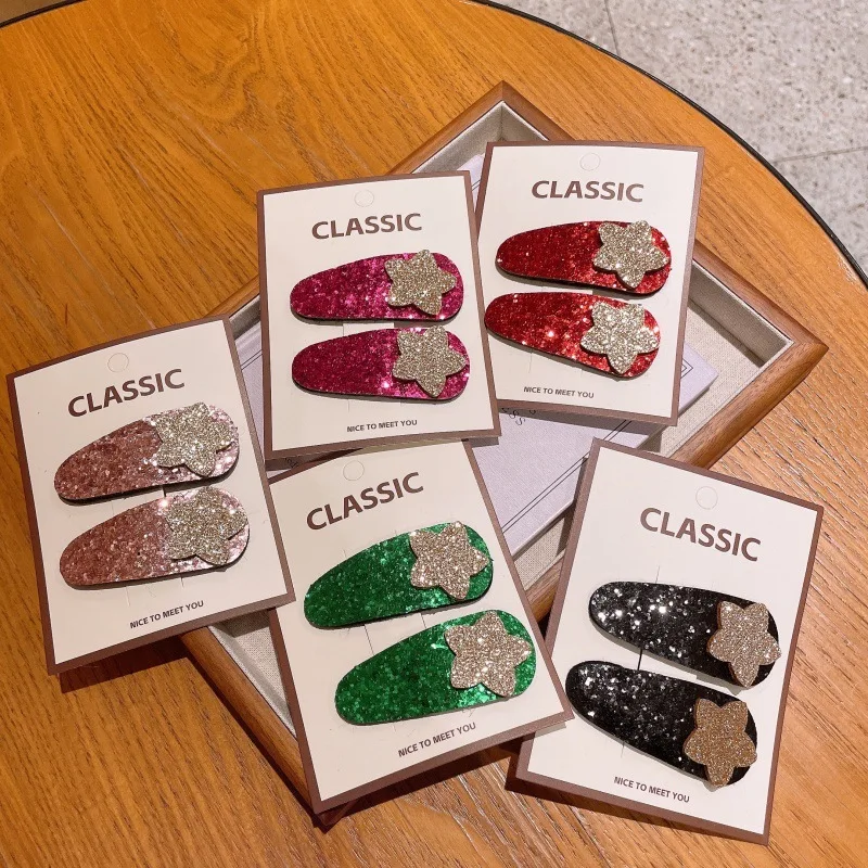 

Baby Candy Color Sequins Small Hairpin Little Princess Cute Broken Hair BB Clip Hair Accessories Little Girl Side Bangs Clip