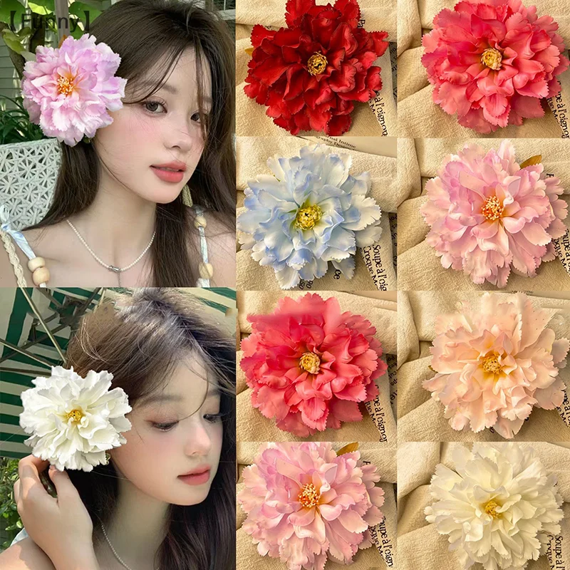 مشبك شعر على شكل زهرة هاواي للنساء والفتيات، مشبك جانبي على شكل زهرة بوهيمية رومانسية، مشابك شعر حلوة، هدايا إكسسوارات شعر عصرية