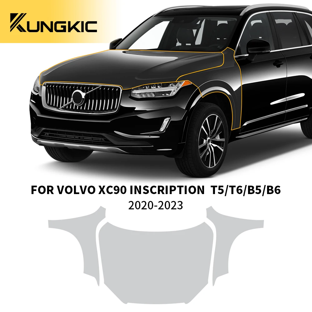 

TPU Car Paint Protection Film For volvo xc 90 inscription T5/T6/B5/B6 2020-23 Hood sunroof Transparent Clear Decal Body Sticker