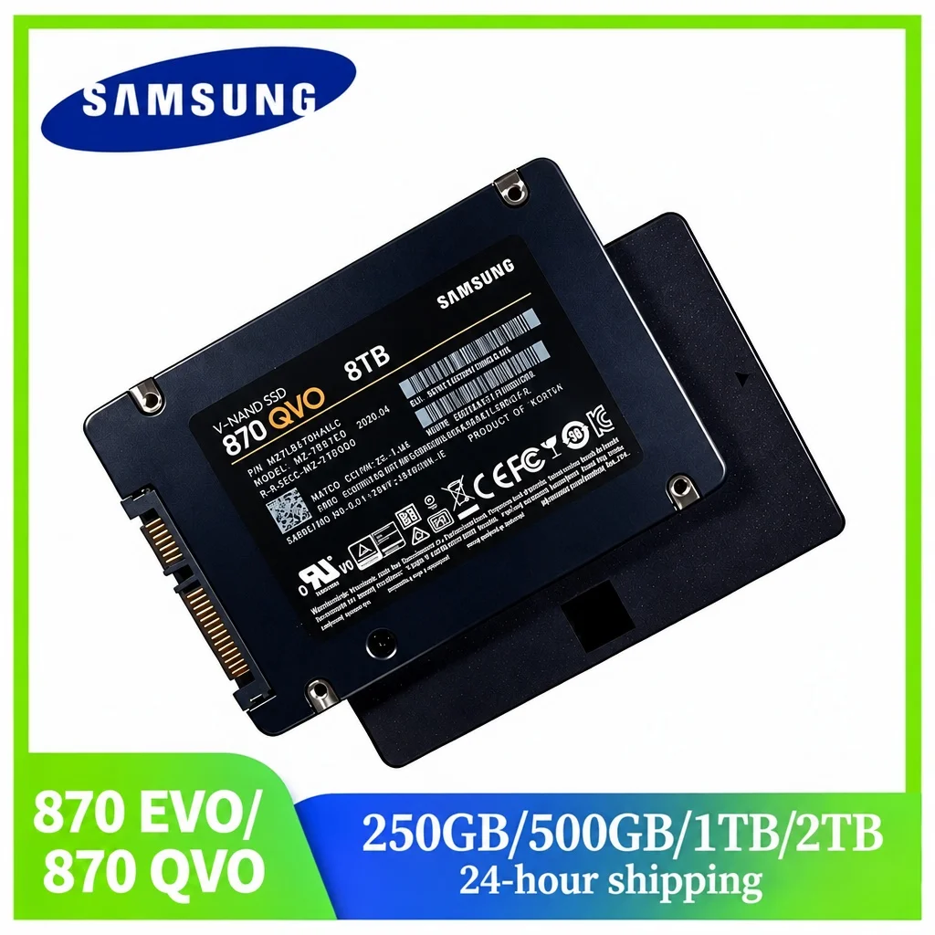 Original Samsung 870 QVO Solid State Drive 8TB For Laptop Desktop Computer SATA3 2.5 inch Disco Duro