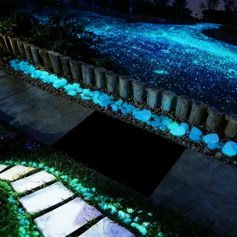 

Светящиеся камни 5800-2000 PCS для декора сада, ночного освещения, микроландшафта в горшках, украшения для двора и садоводства