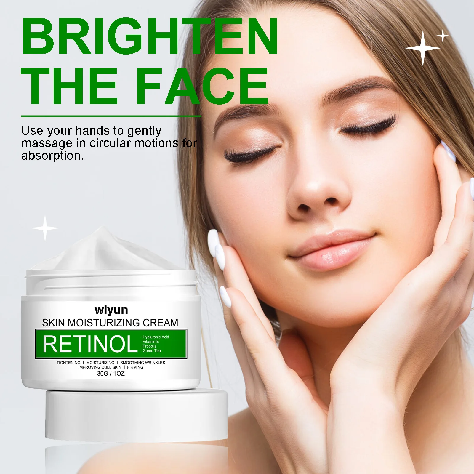 Retinol Face Cream W-hitening Brighten Eliminate Melanin Improve Dull Pore Shrinking Hydrating Smooth Dark S-pot Remover Lotion