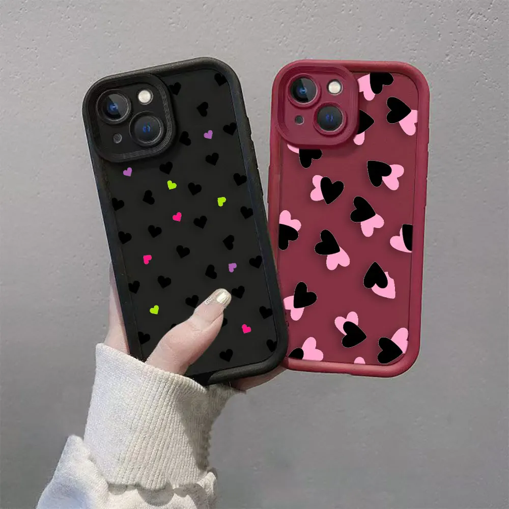 المحبة القلب الفن قضية الهاتف ل Redmi ملاحظة 8 9 9T A1 A2 A3 A5 9A 9C 10A 9T 10 10C 12 12 12C 13 13C 14C K30 K40 K50 K60 حالة قذيفة