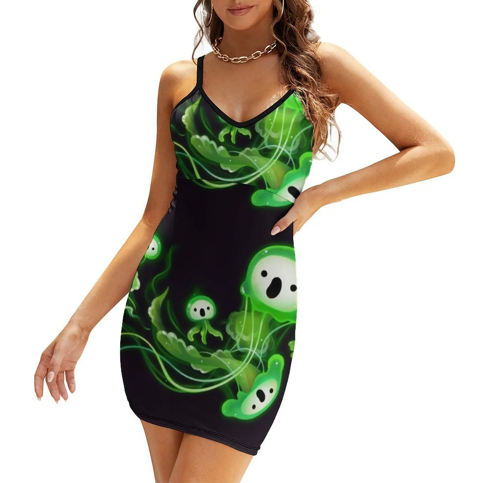 

Ghost Jellyfish Sling Dress dress for women 2025 summer outfits for women 2025 Female dress elegant dresses for women