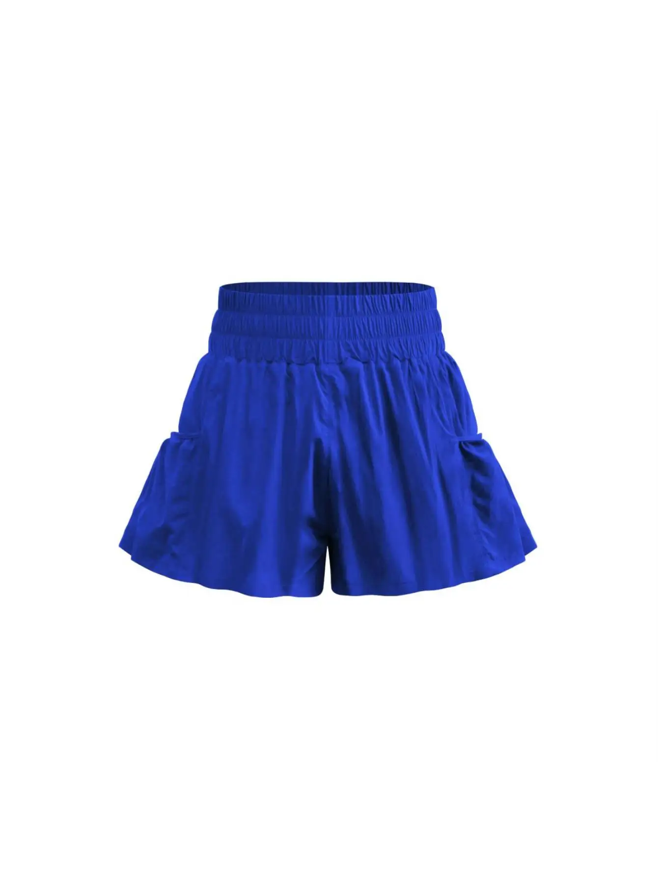 

Женские спортивные шорты для бега с высокой талией, эластичные, летние, быстросохнущие, с карманами